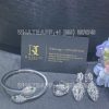 Custom Jewelry Bulgari Serpenti earrings set with emerald eyes and full pavé diamonds 352756
