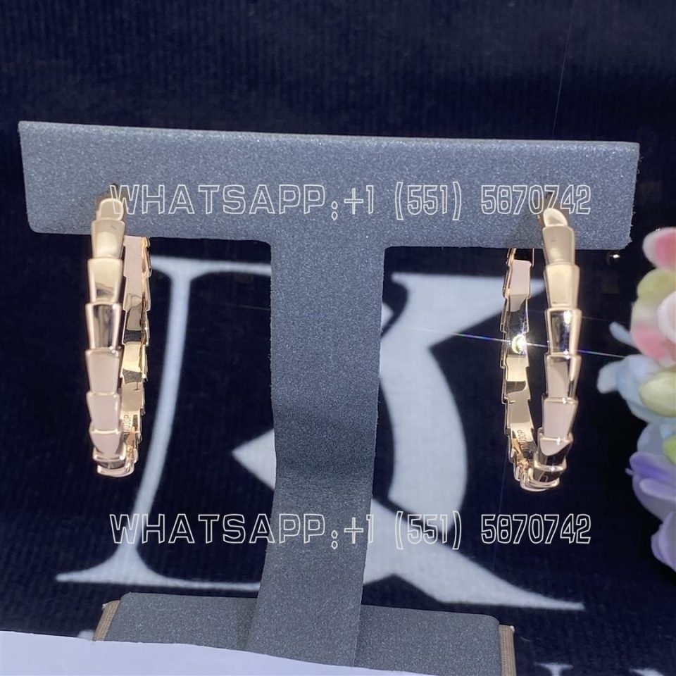 Custom Jewelry Bulgari Serpenti Viper earrings 18K Rose Gold 356171