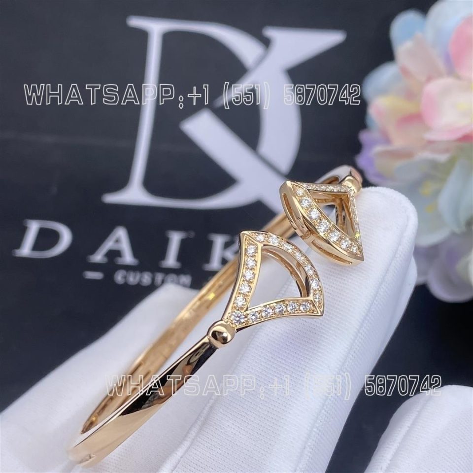 Custom Jewelry Bulgari Divas’ Dream Bracelet Rose Gold and With Diamonds 355621