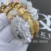 Custom Jewelry Bulgari Serpenti 18K Yellow Gold Bracelet Diamond and Emerald Bracelet