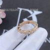 Custom Jewelry Bulgari Serpenti Viper Wedding Band in 18k Rose Gold With Full Pave Diamonds 49704
