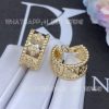Custom Jewelry Van Cleef & Arpels Perlée clovers hoop earrings yellow gold VCARO3YE00