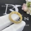 Custom Jewelry Van Cleef & Arpels Perlée pearls of gold ring, 18K yellow gold 3 rows VCARP0X800
