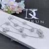 Custom Jewelry Van Cleef & Arpels Frivole necklace, 9 flowers 18K white gold and Diamond VCARN25400