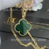 Custom Jewelry Van Cleef & Arpels Magic Alhambra long necklace, 1 motif 18K yellow gold, Malachite VCARO3MG00