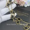 Custom Jewelry Van Cleef & Arpels Vintage Alhambra necklace, 10 motifs 18K yellow gold and Onyx VCARA42700