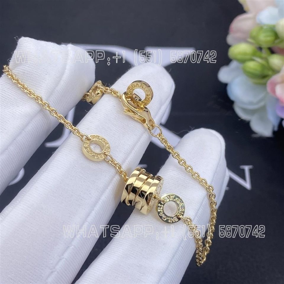 Custom Jewelry Bulgari B.zero1 Soft Bracelet 18K Yellow Gold BR853667