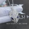 Custom Jewelry Bulgari Serpenti Necklace 18K White Gold set with pavé diamonds pendant CL857880