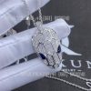 Custom Jewelry Bulgari Serpenti Necklace 18K White Gold set with pavé diamonds pendant CL857880