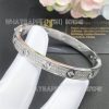 Custom Jewelry Cartier Love De Love Bracelet 18K White Gold N6033602