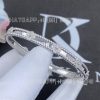 Custom Jewelry Van Cleef & Arpels Perlée sweet clovers bracelet, medium model 18K White Gold VCARP6XA00