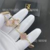 Custom Jewelry Van Cleef & Arpels Vintage Alhambra bracelet, 5 motifs Yellow Gold，Pink mother-of-pearl