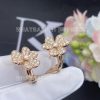 Custom Jewelry Van Cleef & Arpels Frivole earrings, small model 18K rose gold, Diamond VCARP7RM00