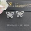 Custom Jewelry Graff Butterfly Silhouette Diamond Stud Earrings RGE879