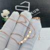 Custom Jewelry Chaumet Paris Bee My Love half pavé diamond pendant in rose gold 083983