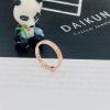 Custom Jewelry Chopard 18K Rose Gold Ice Cube Diamond Ring @827702-1259