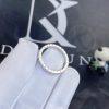 Custom Jewelry Chopard 18K White Gold Ice Cube Diamond Ring @827702-1199