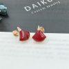 Custom Jewelry Bulgari Divas’ Dream 18k Rose Gold Carnelian Diamond Earrings