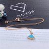 Custom Jewelry Bulgari Divas’ Dream Necklace 18k Rose Gold Turquoise 350584