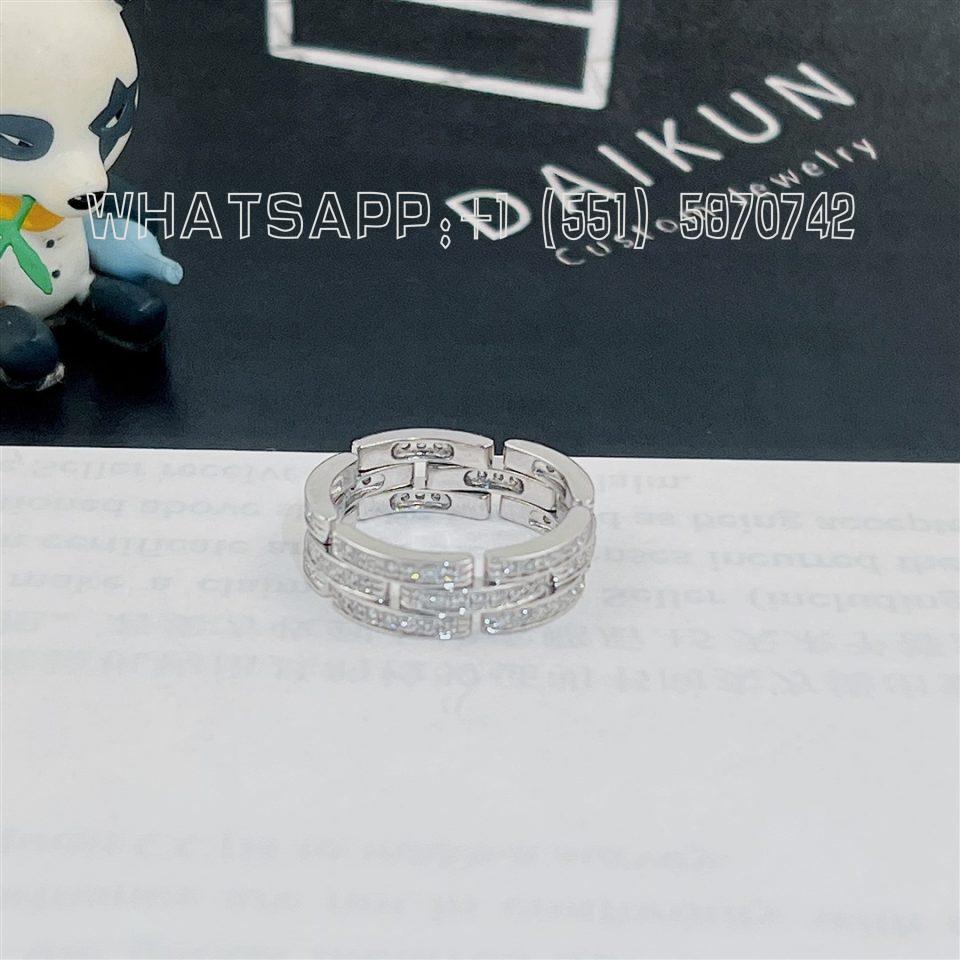 Custom Cartier Maillon PanthÈre Ring White Gold Diamonds N4749200