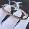 Custom Jewelry Cartier Love Bracelet Small Model Paved Rose Gold and Diamonds N6710717