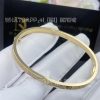 Custom Jewelry Cartier Love Bracelet Small Model Paved Yellow Gold and Diamonds N6710617
