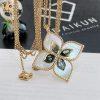 Custom Jewelry Roberto coin Princess Flower Collection Pendant 18K Yellow Gold