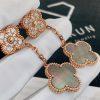 Custom Jewelry Van Cleef & Arpels Magic Alhambra Earrings 2 Motifs, 18k Rose Gold Diamond and Mother-of-pearl VCARP2R200