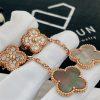 Custom Jewelry Van Cleef & Arpels Magic Alhambra Earrings 2 Motifs, 18k Rose Gold Diamond and Mother-of-pearl VCARP2R200