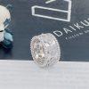Custom Jewelry Van Cleef & Arpels Perlée Clovers Rings, White Gold and Diamonds VCARO9LP00