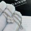 Custom Jewelry Van Cleef & Arpels Vintage Alhambra Pendant White Gold Diamond VCARA46100