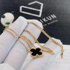 Custom Jewelry Van Cleef & Arpels Vintage Alhambra Pendant Yellow Gold Onyx VCARA45800