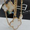 Custom Jewelry Van Cleef & Arpels Vintage Alhambra Necklace 10 Motifs Yellow Gold Mother-of-pearl VCARA42800