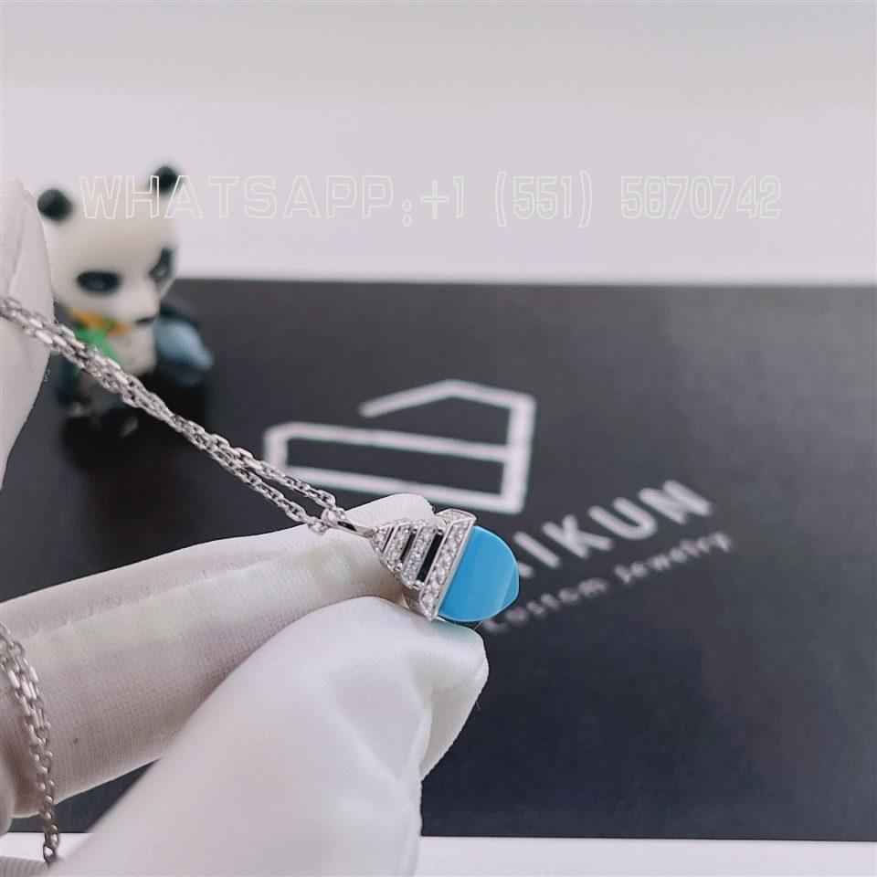 Marli Cleo Mini Rev Diamond Pendant In White Gold CLEO-N37
