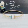 Custom Jewelry Tiffany T Diamond and Turquoise Wire Bracelet 64029029