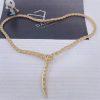 Custom Jewelry Bulgari Serpenti Viper 18K Yellow Gold Full Diamond Pave Snake Necklace 351090
