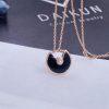 Custom Jewelry Cartier Amulette De Cartier Necklace, XS Model, Rose Gold Onyx B3047200