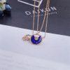 Custom Jewelry Cartier Amulette De Cartier Necklace, XS Rose Gold, Lapis Lazuli, Diamond B3153108