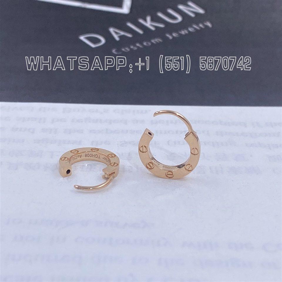 Custom Cartier Love Single Earring Rose Gold B8301422