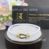 Custom Jewelry Fred Force 10 Bracelet 18k yellow gold and diamonds medium model White Cable 0B0070- 6B0285