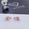 Custom Jewelry Marli Cleo Diamond Huggie Earrings In Rose Gold Chalcedony CLEO-E20