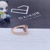 Custom Jewelry Marli Cleo Diamond Slim Ring In Rose Gold Chalcedony CLEO-R1