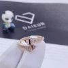 Custom Jewelry Marli Cleo Diamond Slim Ring In Rose Gold Chalcedony CLEO-R1