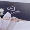 Custom Jewelry Marli Cleo Diamond Slim Slip-On Bracelet In Rose Gold Chalcedony CLEO-B1