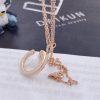 Custom Jewelry Marli Cleo Venus Diamond Pendant In Rose Gold Chalcedony CLEO-N34