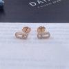Custom Jewelry Messika Rose Gold Diamond Earrings Puces Move Uno
