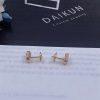 Custom Jewelry Messika Rose Gold Diamond Earrings Puces Move Uno