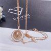 Custom Jewelry Messika Rose Gold Diamond Necklace Lucky Move Mm
