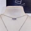 Custom Jewelry Messika White Gold Diamond Necklace Move Uno 2 Rows