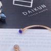 Custom Jewelry Piaget Possession Open Bangle Bracelet 18k Rose Gold and Lapis Lazuli G36PC600